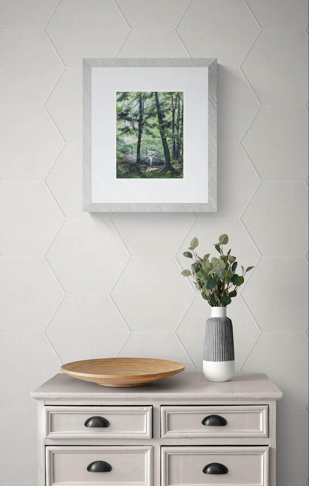 Bobcaygeon Creek Morning Light | Canadian Landscape Art Print - Original Watercolour Art by Canadian Artist Pamela Paulenko, painting Ontario wildlife