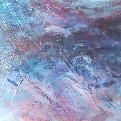 Salmon Dream Of Sunken Trees | Original Acrylic Painting - Original Watercolour Art by Canadian Artist Pamela Paulenko, painting Ontario wildlife